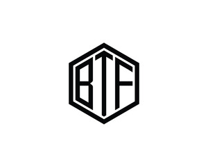 BTF logo design vector template. BTF