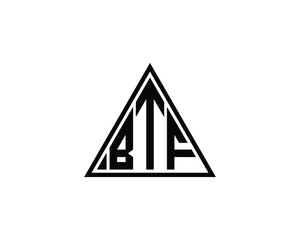 BTF logo design vector template. BTF