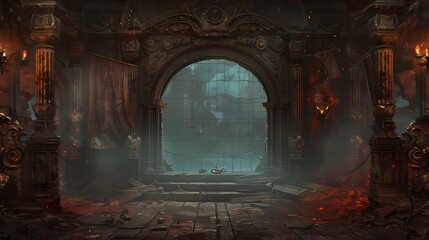 An image that can be used for a loading screen for a pirate video game, Generative AI illustrations.