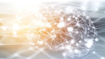 Close-up of human brain with intricate neural pathways, symbolizing cognitive biases and complex thought processes, ideal for educational or scientific presentations.