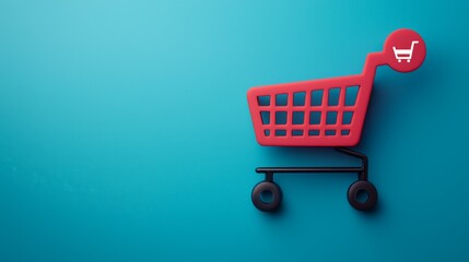 Simple Notification Bell with Mini Shopping Cart