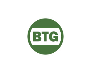 BTG logo design vector template. BTG