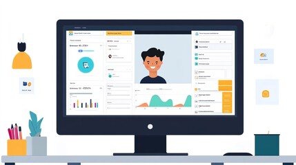 An education software dashboard displaying student progress and analytics.