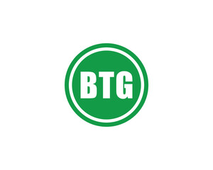 BTG logo design vector template. BTG