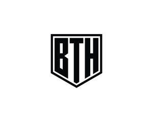 BTH logo design vector template. BTH