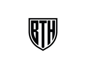 BTH logo design vector template. BTH