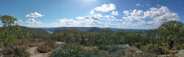 Overview of Cold Spring and Hudson Highlands State Park in Fall, New York - October 2024