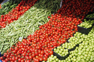Experience a wide variety of Vibrant Fresh Vegetables available at the Market Stall today