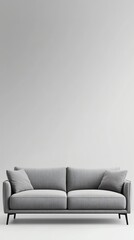 Modern sofa, minimalist decor theme
