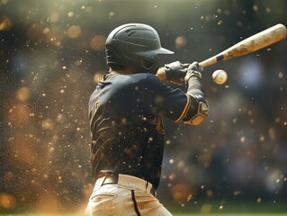 Naklejka premium a baseball player is swinging, in the style of light red and light gray