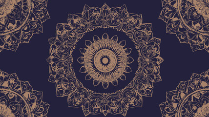 Mandala. Ethnic decorative elements. Hand drawn background. Islam, Arabic, Indian, ottoman motifs. 
