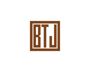 BTJ logo design vector template. BTJ