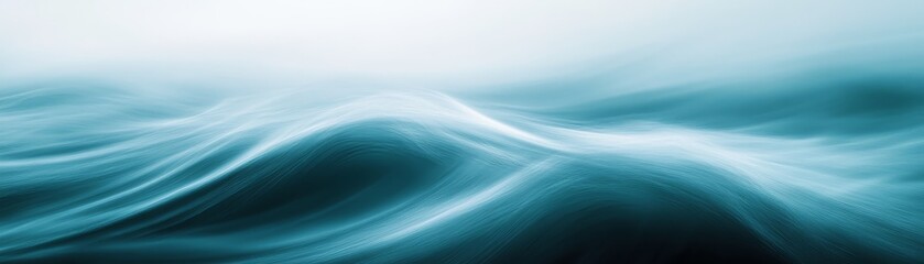 Abstract Blue Wave Pattern Background