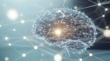 Close-up of human brain with intricate neural pathways, symbolizing cognitive biases and complex thought processes, ideal for educational or scientific presentations.