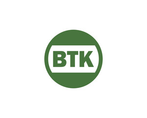 BTK logo design vector template. BTK