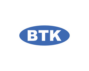 BTK logo design vector template. BTK