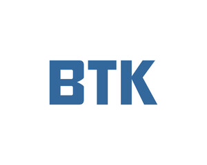 BTK logo design vector template. BTK