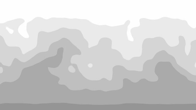 Abstract gradient posterized background with whimsical gray  wave animation