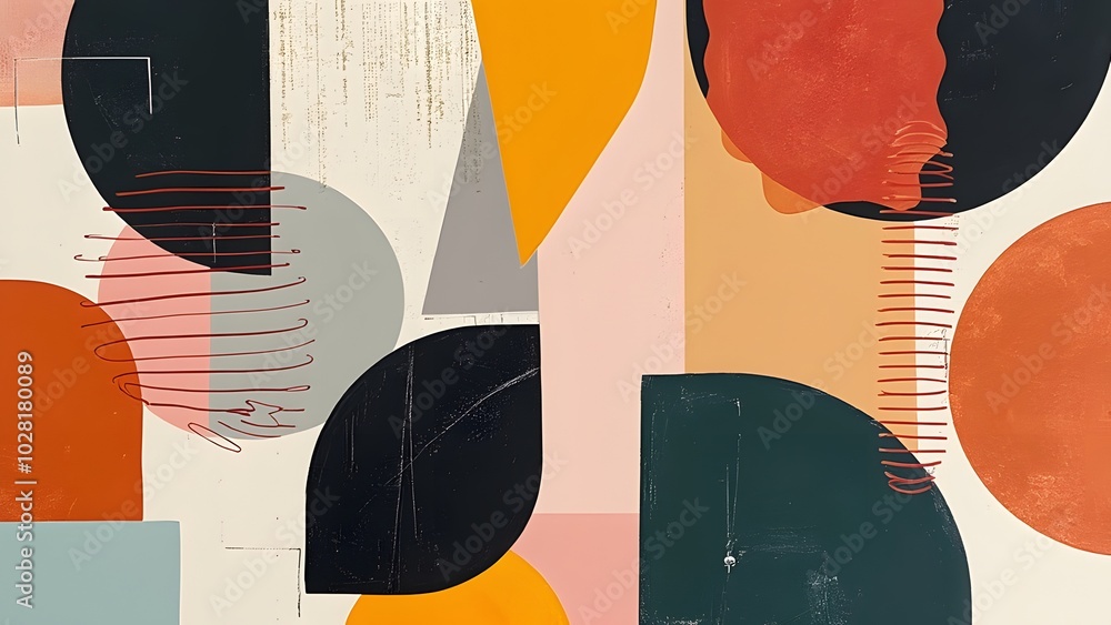 Poster abstract background from multi-colored circles on a white background. illustration generated by ai