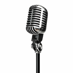 Fototapeta premium Vintage Microphone on Stand.