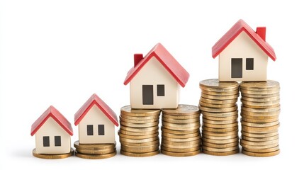 Real Estate Investment  Home Value Growth  House Prices Rising  Financial Concept