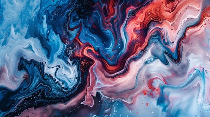 Wallpaper Fluid art acrylic painting mixing creating a colorful background