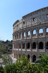 Colosseum at dusk, Rome, Italy