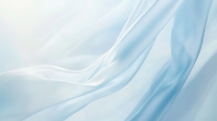 Obraz premium Flowing Blue Fabric