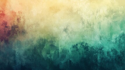 Abstract Green, Yellow, and Red Painted Texture Background