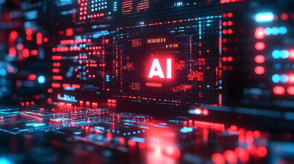 Obraz premium AI Technology Concept.
