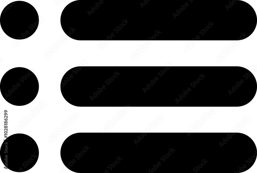 Fototapete Hamburger web and mobile app menu flat icon. Basic app ui page symbol sign. Internet navigation button for home or drop list and application drawer or more menu bar isolated on transparent background.