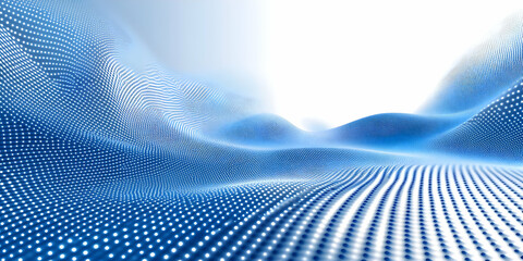 Abstract Blue and White Dotted Background.