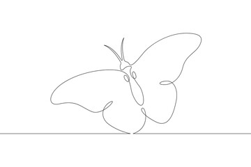 A bird flying in the air during the flight. Spread bird wings. One continuous drawing line  logo single hand drawn art doodle isolated minimal illustration.