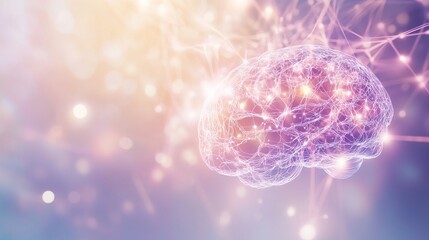 Close-up of human brain with intricate neural pathways, symbolizing cognitive biases and complex thought processes, ideal for educational or scientific presentations.