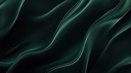 Obraz premium Abstract Green Fabric Swirls