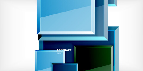 Shiny glossy metallic or plastic square design background. Vector Illustration For Wallpaper, Banner, Background, Card, Book Illustration, landing page