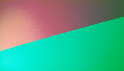 Obraz premium Vibrant hues meet in a captivating color block abstract. A dynamic interplay of pink, teal, and mauve creates a striking visual experience.