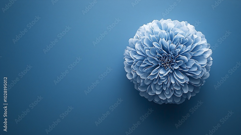 Aufkleber blue background with high resolution top view copy space : generative ai