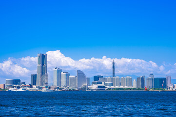 Naklejka premium 横浜ベイエリア 全景