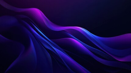 Abstract Blue and Purple Waves
