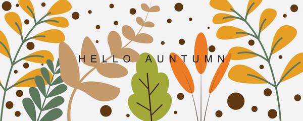 Obraz premium autumn banner fall season background natural color