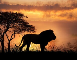 Lion, the lion is a king of the Forest.