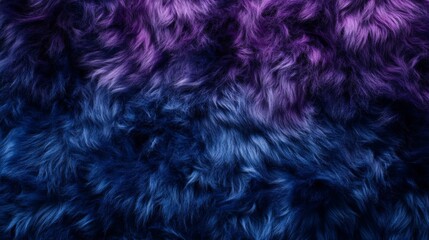 Obraz premium Close-up of a Deep Blue and Purple Fur Texture