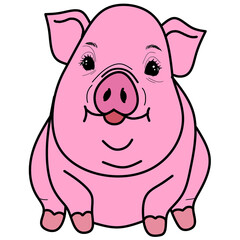 cartoon pig