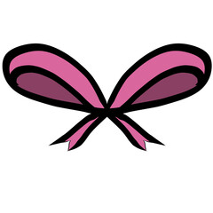 pink ribbon bow