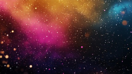 A Cosmic Nebula with Glittering Stars and Glowing Gas