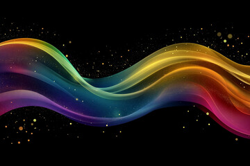 rainbow colors abstract waves background..