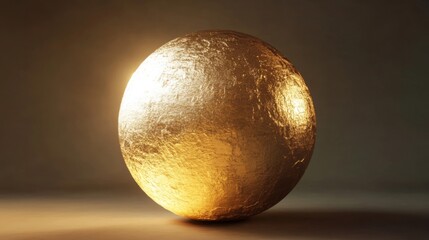 A Golden Sphere with a Rough Surface