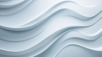 Obraz premium Abstract White and Blue Wavy Background