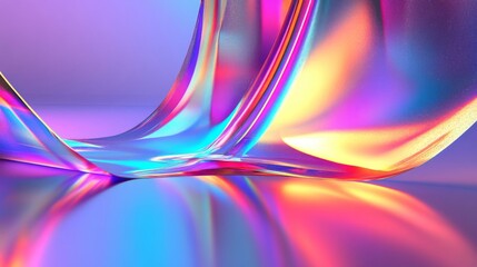 Abstract Holographic Curved Surface with Rainbow Reflections